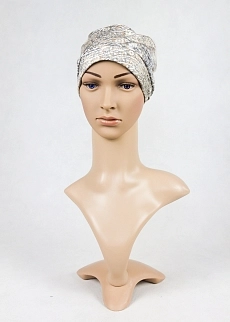 Turban Azu bambus béžová vzor květ.jpg